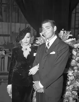 Reveler Prints: Marlene Dietrich And Clark Gable