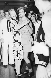 Socializing Prints: Marlene Dietrich dancing with soldier at the Stage Door Canteen