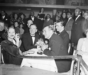 Marlene Dietrich and Fritz Lang at NY Club