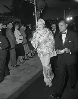 Marlene Dietrich and Mike Todd on Premiere Runway