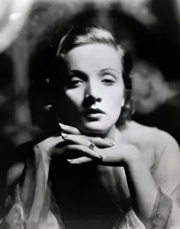 Marlene Dietrich Portrait W/Chin on Hand