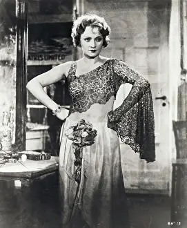 Marlene Dietrich Posing in Blue Angel