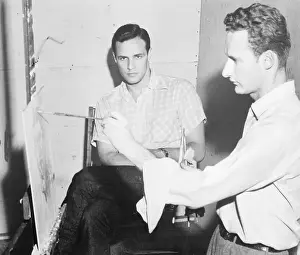 Marlon Brando and Dick Loving