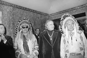 Marlon Brando at Gala with Native American
