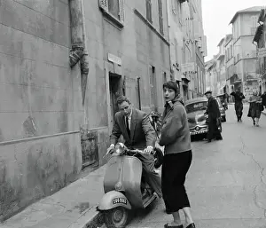 Prints of (Original Caption). He man actor Marlon Brando has met the only girl. As things stand now he's officially engaged to Josiane Mariani Berenger, 20, daughter of a French fisherman The Iconic Moments Captured: Marlon Brando with Josiane Berenger