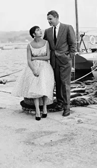 Prints of (Original Caption) The Iconic Moments Captured: Marlon Brando with Josiane Mariani
