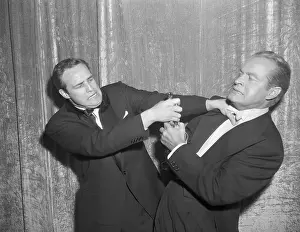Pantages Theatre Prints: Marlon Brando Playfully Attacks Bob Hope