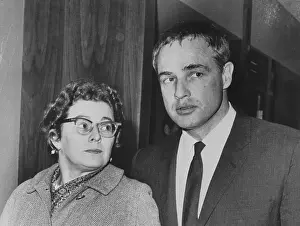 Prints of (Original Caption). Marlon Brando (right) won a preliminary victory in his court fight with Anna Kashfi when a Solomon-like judge allowed him temporary custody of their son The Iconic Moments Captured: Marlon Brando with His Sister