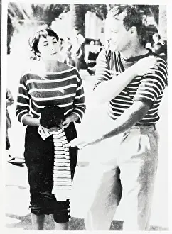 Prints of (Original Caption). Actor Marlon Brando and Josiane Marianni Berenger appear together in Bandol after a rowboat ride amid the hubbub following the girl's stepfather's announcement they would marry The Iconic Moments Captured: Marlon Brando Speaking With Josiane Berenger