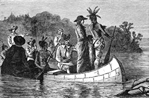 Pilgrim Collection: Marquette and Joliet discovering the Mississippi