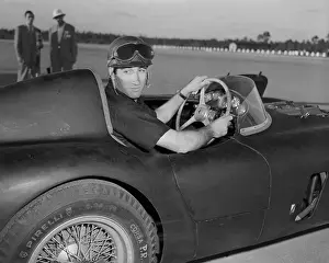 Nassau Prints: The Marquis de Portago Sitting in a Race Car