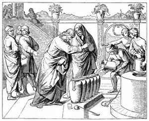 Images Dated 6th May 2015: The Marriage at Cana of Galilee (Victorian engraving)