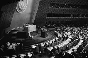 Marshal Tito Addressing UN General Assembly