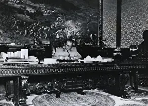Yugoslavia Prints: Marshal Tito Josip Broz in His Office