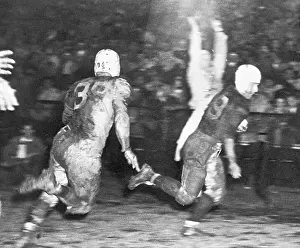 Football Uniform Prints: Marshall Goldberg Scoring Touchdown