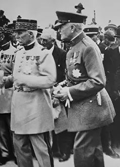 Pershing Prints: Marshall Petain and General John Pershing in Uniform