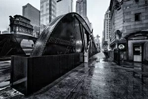 Images Dated 6th June 2015: Marshall Suloway Bridge, Black and White, Chicago
