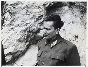 Yugoslavia Prints: Marshall Tito Head And Shoulders In Wwii