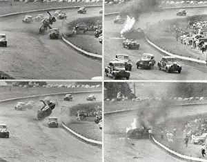 Marsie Atkins Crashing Race Car