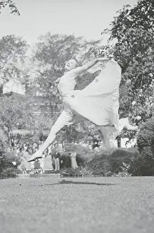 Glen Cove Prints: Martha Lane Dancing for Crowd