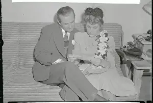 Martha Raye and Neal Lang Reading Telegrams