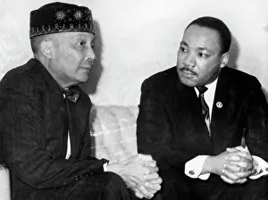 Martin L. King Seated W/Elijah Muhammad