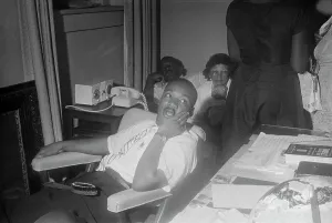 Montgomery Prints: Martin L. King Seated W/Hand On Cheek