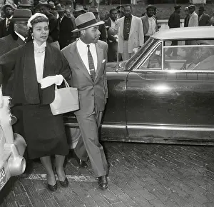 Martin Luther and Coretta King During Bus Boycott Trial