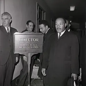 Meeting Prints: Martin Luther King Arrives at FBI Office