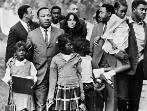 Martin Luther King Escorting Children