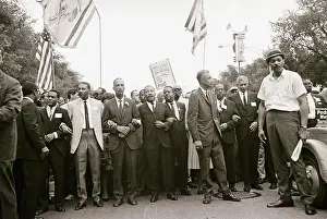 Martin Luther King Forming a Human Chain