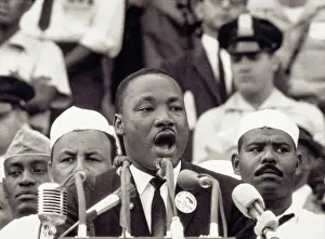 Martin Luther King Giving Dream Speech