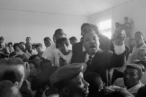 Intensity Prints: Martin Luther King Jr. Addressing Los Angeles Residents