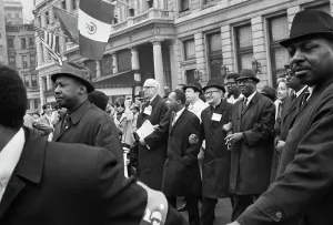 Jamaican Prints: Martin Luther King Jr. at Anti-Vietnam Demonstration
