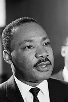 Martin Luther King, Jr. at Press Conference