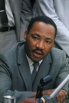 Martin Luther King, Jr. Speaking at News Conference