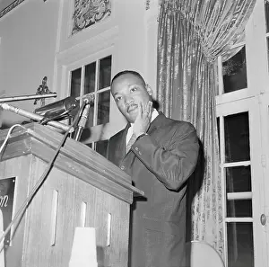Martin Luther King, Jr. Speaking at Press Conference
