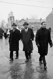 Selma Prints: Martin Luther King Jr. and Others Walking Together