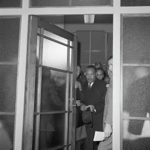 Exiting Prints: Martin Luther King Leaves FBI Building