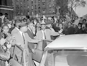Martin Luther King Leaving Hospital