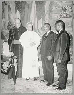 Martin Luther King, Ralph Abernathy, and Pope Paul VI