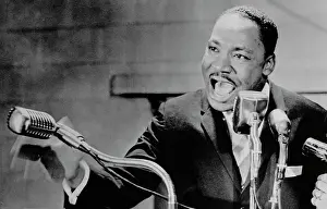 Motion Blur Prints: Martin Luther King Speaking at Fisk University