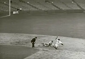Martin Out at Second Base