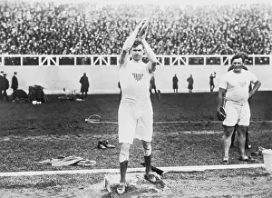 Prints of Martin Sheridan built on his victories in two previous Olympics, and won gold at the 1908 London games Capturing Glory: A Journey Through Olympic History: Martin Sheridan