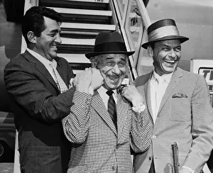 Gangway Prints: Martin and Sinatra with Restaurateur Romanoff