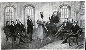 Presidential Prints: Martin Van Buren And Andrew Jackson With Cabinet Officers