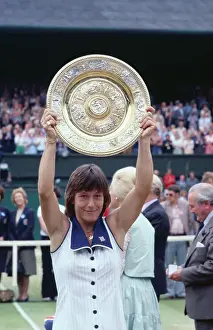 Martina Navratilova Prints: Martina Navratilova at Wimbledon