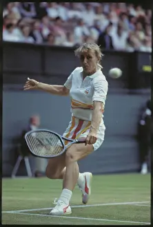 Martina Navratilova Prints: Martina Navratilova at Wimbledon