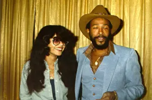 Marvin Gaye Prints: Marvin Gaye With His Wife