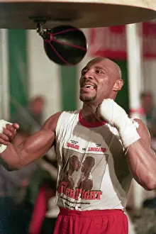 Marvin Hagler Pounding Speedbag